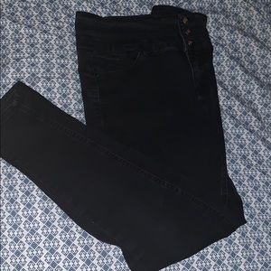 Black high waisted jeans